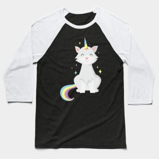 Unicorn Cat Baseball T-Shirt